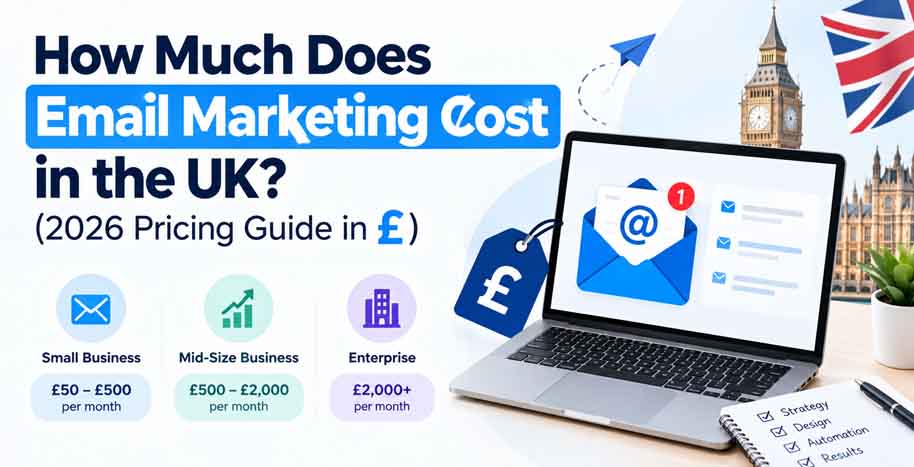 Email marketing cost in the UK 2026 pricing guide in pounds by HubSol
