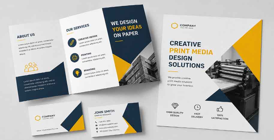Creative Print Media Design Solutions for Professional Business Branding