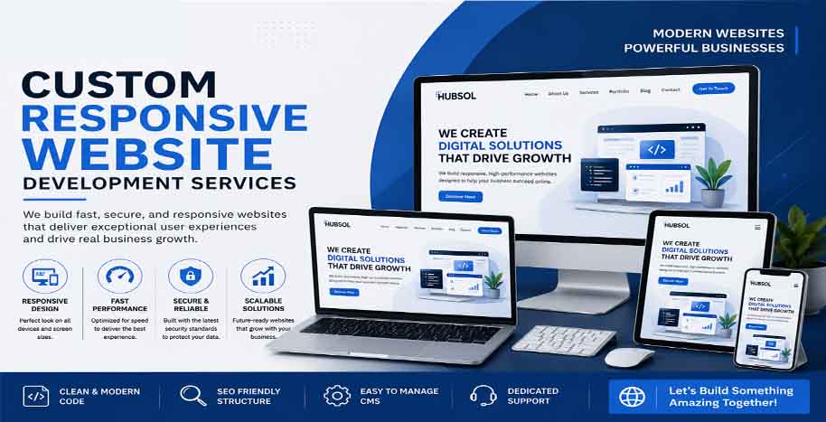 Custom Responsive Website Development Services for Modern Businesses